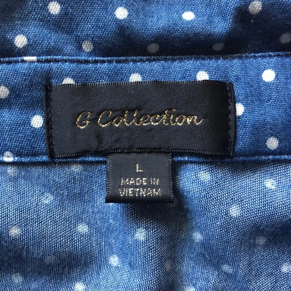 🩵Soft Dotted Button Down - Picture 7 of 8